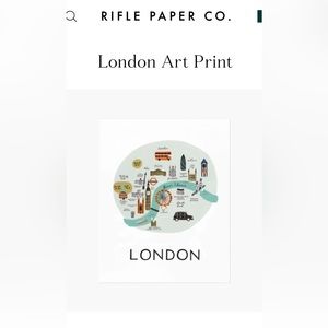 Rifle paper company London Print 8 x 10. Never taken out of plastic.